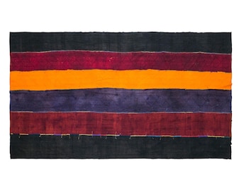 Vintage Turkish Cihanbeyli Curtain Kilim, 8x14.9 ft, 245x455 cm, Handmade Wool Kilim