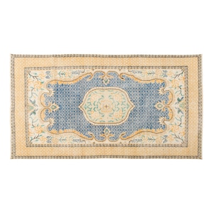 Turkish Rug, Vintage Rug, 3.7 x 6.7 feet, Oushak Rug, Antique Rug, Oriental Rug, Handmade Rug, Decorative Rug, Muted Rug, Old Rug,Area Rug