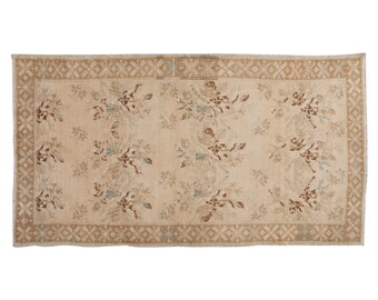 Vintage Rug", Area Rug, Turkish Rug, 4.2 x 7.11 feet, Oushak Rug, Antique Rug, Oriental Rug, Handmade Rug, Decorative Rug, Muted Rug,Old Rug