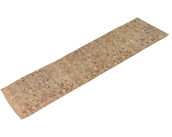Turkish Rug", Runner Rug, Vintage Rug, 2.5 x 10.7 feet, Kitchen Rug, Oushak Rug, Antique Rug, Oriental Rug, Hallway Rug, Muted Rug, Wool Rug