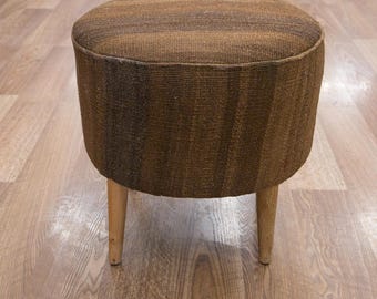 Furniture,Kilim Covered Bench,Living Room Furniture,Ottoman Bench, Footstool,Stool,Bench,Dining Room Furniture,Ottomans,Decorative Bench.