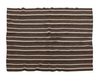 Striped Design Turkish Kilim Rug,Stripe Kilim Rug,153x200 cm,Minimalist Modern Kilim Rug,Striped Turkish Rug, Striped Kilim Rug 5x6'7 ft