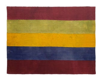 Vintage Turkish Kilim Rug, 6.4 x 8.5 ft, 196 x 260 cm, Handwoven Wool Kilim Rug