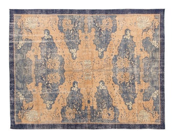 7x10 rug, 6.7 x 10.5 rug, Area Rug, Turkish Rug, Vintage Rug, 6.7 x 10.4 feet, Oushak Rug, Antique Rug, Oversized Rug, Large Rug,Old Rug