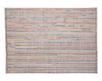 Embroidery Light Rug,Striped Turkish Rug,Striped Kilim Rug 8'2 x 12'2 feet,Stripe Kilim Rug,250x372cm,Cicim Rug, Turkish Light Rug