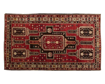Vintage Rug, Area Rug, Turkish Rug, 5.7 x 9.10 feet, Oushak Rug, Antique Rug, Oriental Rug, Handmade Rug, Decorative Rug, Large Rug,Old Rug