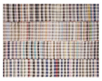 Handwoven Turkish Kilim Rug – 295x380 cm / 9.7x12.5 ft, 60+ YO Organic Cotton Flatweave, Minimalist Neutral Design, Vintage Boho Area Rug