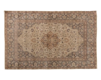 Area Rug, "Turkish Rug, Vintage Rug, 4.3 x 6.11 ft, Oushak Rug, Antique Rug, Oriental Rug, Handmade Rug, Decorative Rug, Large Rug, Old Rug