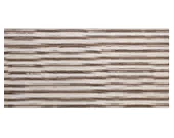 Authentic Turkish Kilim Rug 175x375 cm (5.7x12.3 ft) | Handmade Minimalist Vintage | 60+ Years Old