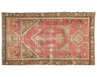 Oushak Rug", Area Rug, Turkish Rug, Vintage Rug, 4.6 x 7.10 feet, Antique Rug, Oriental Rug, Handmade Rug, Decorative Rug, Muted Rug,Old Rug