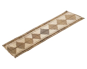 Hallway Runner Rug 3'0 x 12'2" Vintage Oushak Runner Rug, Size: 92 x 370 cm,Pale Muted colors rug,Distressed Rug,Area Rug,Kitchen Rug