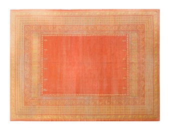 100+ Yr Old Antique Turkish Usak Rug - Rare Design Area Rug - 300x400 cm / 9.10x13.1 ft