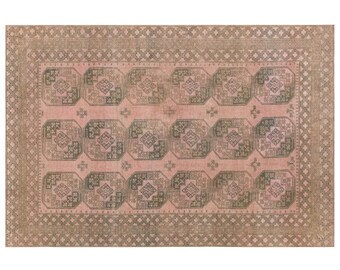 Vintage Turkish Area Rug, Handmade 8.2 x 11.5 ft / 223 x 320 cm, Antique 60+ Years, Oversized Decorative Floor Rug,  Excellent condition Rug