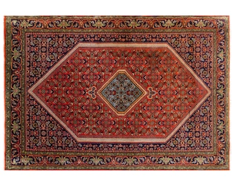 Vintage Turkish Oushak Rug 121x174 cm | 3'11" x 5'9" Handmade Wool Area Rug, Boho Nomadic Design, Antique Decorative Rug, Muted Colors