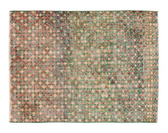 Area Rug, "Turkish Rug, Vintage Rug, 3.7 x 4.10 feet, Oushak Rug, Antique Rug, Oriental Rug, Handmade Rug, Decorative Rug, Muted Rug,Old Rug