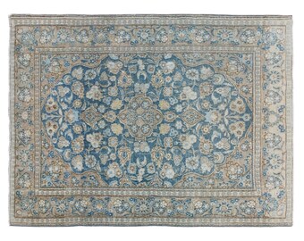 60+ yrs Old 133x190 cm Vintage Oushak Rug – Handwoven Wool Area Rug – Bohemian Tribal & Caucasian Design