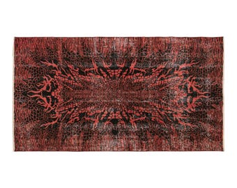 Area Rug, Turkish Rug, Vintage Rug, 4 x 6'9 feet, Oushak Rug, 120 x 207 cm Rug, Oriental Rug, Handmade Rug, Decorative Rug