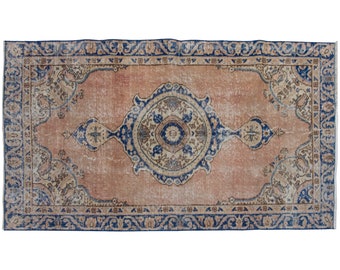 Vintage "Rug,Turkish Rug,Decorative Rug,Wonderful Turkish Rugs on Sale! FREE SHIPPING! Oushak Rug,Rug,Chic Rug,3'5" x 5'9" feet 104 x 175 cm