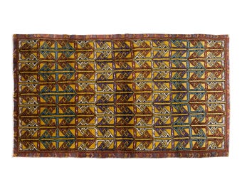 Turkish Rug, Vintage Rug, 3.4 x 6.2 feet, Oushak Rug, Area Rug, Antique Rug, Oriental Rug, Handmade Rug, Decorative Rug, Muted Rug, Old Rug
