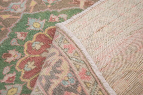 2'10 x 12'6 フィートのヴィンテージ ラグ ランナー、フロア