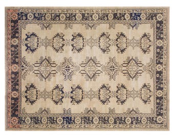 60+ YO Turkish Rug, Vintage Area Rug,  6.7x8.9 feet, Oushak Rug, Antique Rug, Oriental Rug, Handmade Rug, Decorative Rug,Boho Rug,Old Rug
