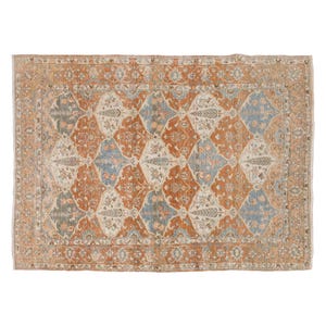 Large Rug, Area Rug, Turkish Rug, Vintage Rug, 4.9 x 7.2 feet, Antique Rug, Oriental Rug, Handmade Rug, Decorative Rug, Oushak Rug, Old Rug