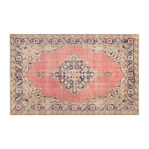 Vintage Rug, Area Rug, Turkish Rug, 7 x 9&#39;9 feet, Oushak Rug, Antique Rug, Oriental Rug, Handmade Rug, Decorative Rug, Large Rug, Old Rug