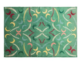 Modern Turkish Area Rug, 6.9x10 ft, 210x305 cm, Handmade Abstract Wool Rug