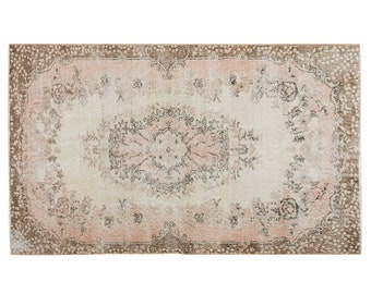Area Rug, "Turkish Rug, Vintage Rug, 3.9 x 6.8 feet, Oushak Rug, Antique Rug, Oriental Rug, Handmade Rug, Decorative Rug, Muted Rug, Old Rug