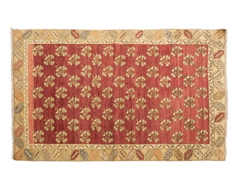 Vintage Rug", Area Rug, Turkish Rug, 3.1 x 5.2 feet, Oushak Rug, Antique Rug, Oriental Rug, Handmade Rug, Decorative Rug,Muted Rug,Old Rug