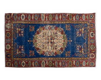Turkish Rug", Vintage Rug, 3.1 x 5.11 feet, Oushak Rug, Antique Rug, Oriental Rug, Handmade Rug, Decorative Rug, Muted Rug, Old Rug,Area Rug