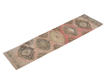 2'6 X 11'11 ft FREE SHIPPING Muted Runner Rug,Oushak Rug,Runner Rug,Turkish Runner Rug,Vintage Rug,Hallway Rug,Turkish Rug,Home Decor Runner