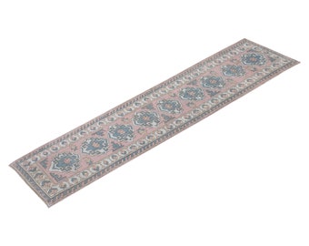 3'5 X 13'5 ft Runner Carpet, Muted Runner Rug,Oushak Rug,Runner Rug,Turkish Runner Rug,Vintage Rug,Hallway Rug,Turkish Rug,Home Decor Runner