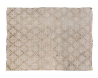 Turkish Rug, Vintage Rug, 3.9 x 5.2 feet, Oushak Rug, Antique Rug, Oriental Rug, Handmade Rug, Decorative Rug, Muted Rug, Old Rug,Area Rug