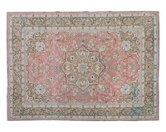 8x11 rug, 8 x 11.5 rug, Area Rug, Turkish Rug, Vintage Rug, 8 x 11.5 feet, Oushak Rug, Antique Rug, Oversized Rug, Large Rug, Old Rug