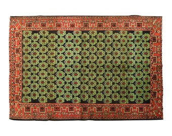 7x10 rug, 7.2 x 9.9 rug, Turkish Rug, Vintage Rug, Area Rug, 7.2 x 9.9 feet, Oushak Rug, Antique Rug, Oversized Rug, Large Rug, Old Rug