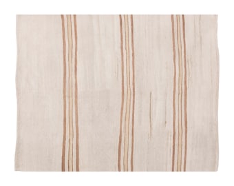 5x6 rug, Striped Rug, Neutral Rug, Minimal Kilim Rug, Minimalist Rug, Kilim Rug, Kilim, Striped Kilim Rug, 5'1 x 6'4 feet 156 x 192 cm