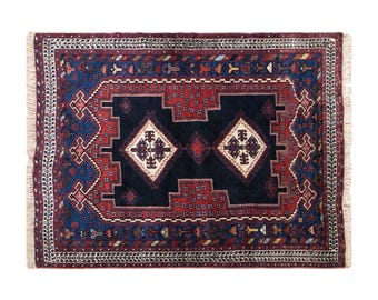Midnight Diamonds of Anatolia, Antique Turkish Rug, 4.1 x 4.8 ft Rug, Handwoven Tribal Wool Carpet