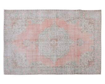 Area Rug, "Turkish Rug, Vintage Rug, 7 x 10.8 feet, Oushak Rug, Antique Rug, Oriental Rug, Handmade Rug, Decorative Rug, Large Rug, Old Rug