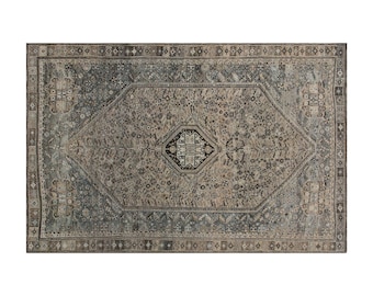Vintage Rug, Area Rug, Turkish Rug, 6.4 x 9.4 feet, Oushak Rug, Antique Rug, Oriental Rug, Handmade Rug, Decorative Rug, Large Rug,Old Rug