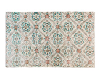 Vintage Rug", Area Rug, Turkish Rug, 3.11 x 6.11 feet, Oushak Rug, Antique Rug, Oriental Rug, Handmade Rug, Decorative Rug,Muted Rug,Old Rug