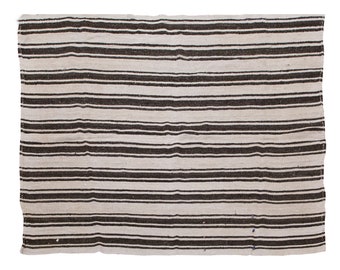 Striped Design Turkish Kilim Rug,Stripe Kilim Rug 180x220cm,Minimalist Modern Kilim Rug,Striped Turkish Rug,Striped Kilim Rug 5'11 x 7'3 ft