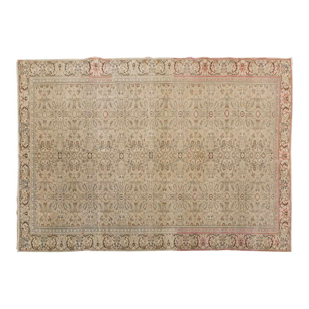 Vintage Rug, Area Rug, Turkish Rug, 6 X 9.3 Feet, Oushak Rug