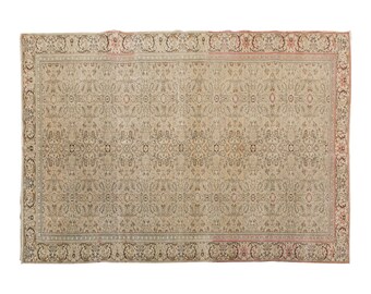Vintage Rug, Area Rug, Turkish Rug, 6 x 9.3 feet, Oushak Rug, Antique Rug, Oriental Rug, Handmade Rug, Decorative Rug, Large Rug,Old Rug
