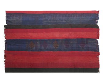 Vintage Turkish Kilim Rug, 6.2 x 9.8 ft, 190 x 300 cm, Handwoven Wool Kilim Rug