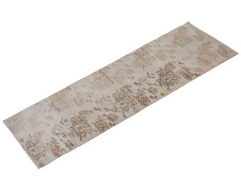 Turkish Rug",Antique Rug, Muted Rug, 2.5 x 9.11 feet, Oushak Rug, Vintage Rug, Oriental Rug, Runner Rug, Hallway Rug, Kitchen Rug, Floor Rug