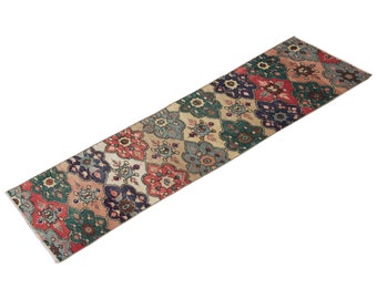 Runner Rug", Antique Rug, 2 x 8.4 feet, Oushak Rug, Vintage Rug, Turkish Rug, Hallway Rug, Floor Rug, Kitchen Rug, Wool Rug, Old Rug