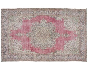 Turkish Rug, Nomadic "Rug, Vintage Rug, 7.1 x 10.8 feet, Anatolian Rug, Antique Rug, Oriental Rug, Handmade Rug, Decorative Rug, Wool Rug