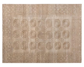 244x325 cm / 8'0" x 10'8" Vintage Oushak Rug – 60+ yrs Old Handmade Area Rug – Antique Oriental Rug – Large Decorative Old Rug