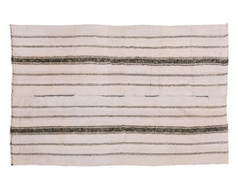 Stripe Kilim Rug, 150x235cm , Striped Design Turkish Kilim Rug, Minimalist Kilim Rug, Striped Turkish Rug, Striped Kilim Rug 4'11 x 7'9 ft
